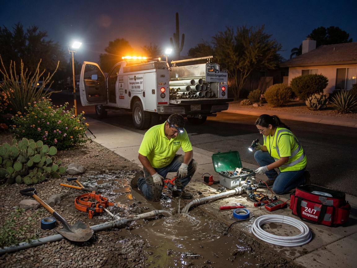 Emergency Irrigation Repair in Tucson: How 24/7 Response Services Work