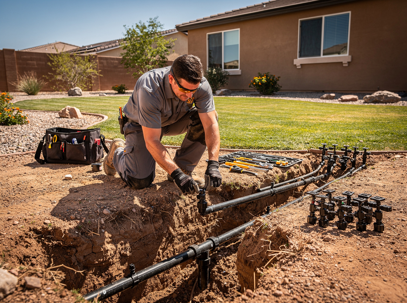 Sprinkler System Installation in Arizona, Tucson