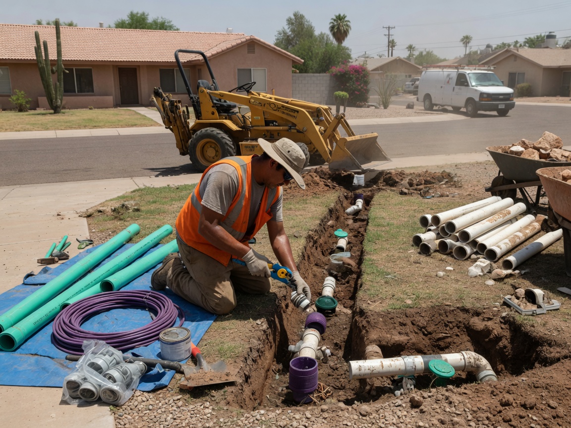 Sprinkler System Replacement in Arizona, Tucson